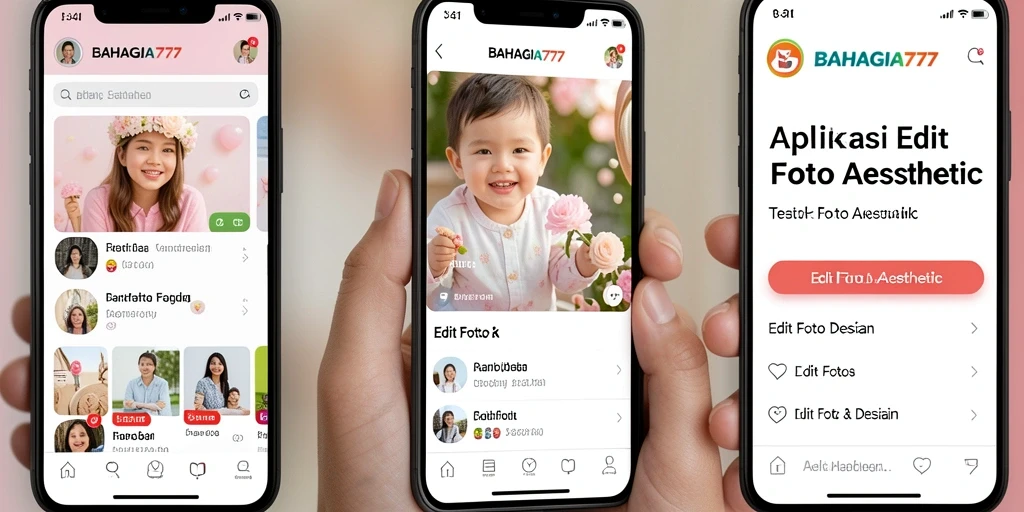 Tampilan antarmuka aplikasi BAHAGIA777 yang menarik dan user-friendly.